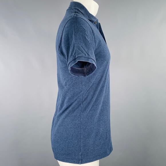 LACOSTE Size S Navy Cotton Half Placket Polo - Picture 2 of 5